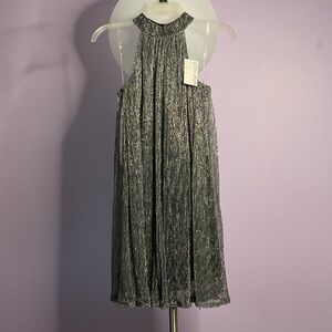 Nine West Shimmering Silver mini dress